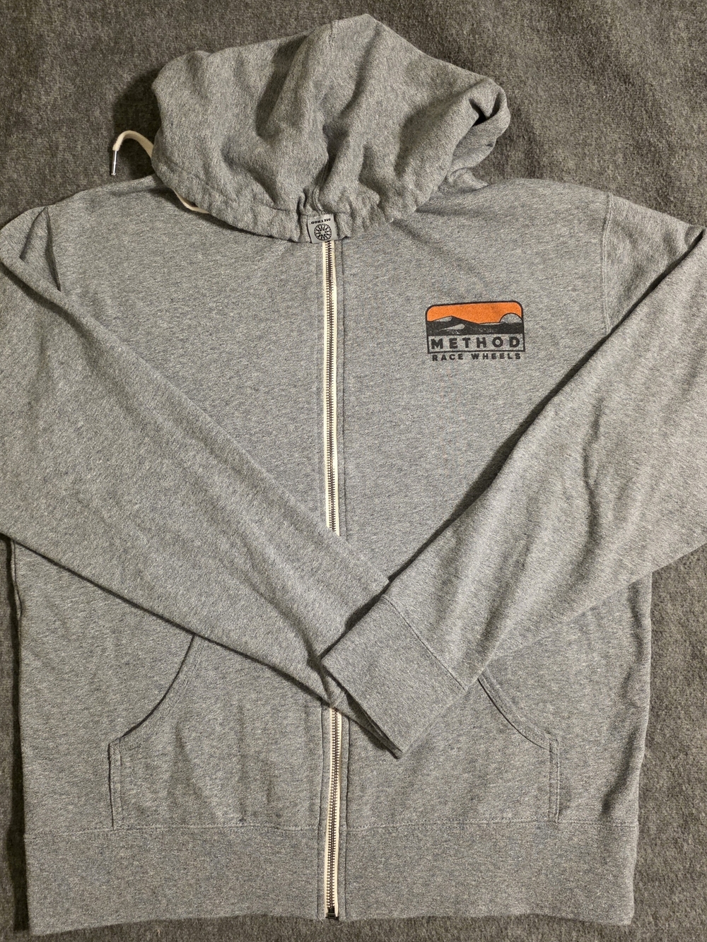 Men's Gray Zip-Up Hoodie